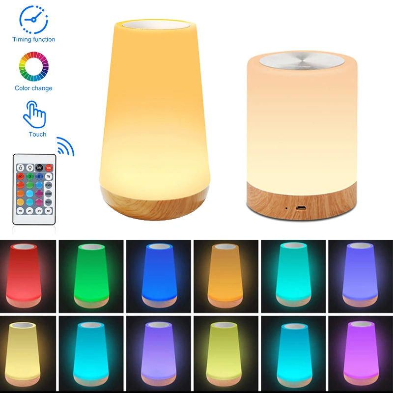 

Touch Lamp Portable Table Sensor Control Bedside Lamps with Quick USB Charging Port 5 Level Dimmable Warm White Light