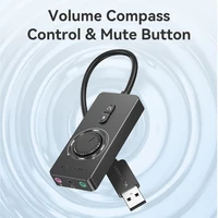 Внешняя звуковая карта Vention с регулировкой громкости#1