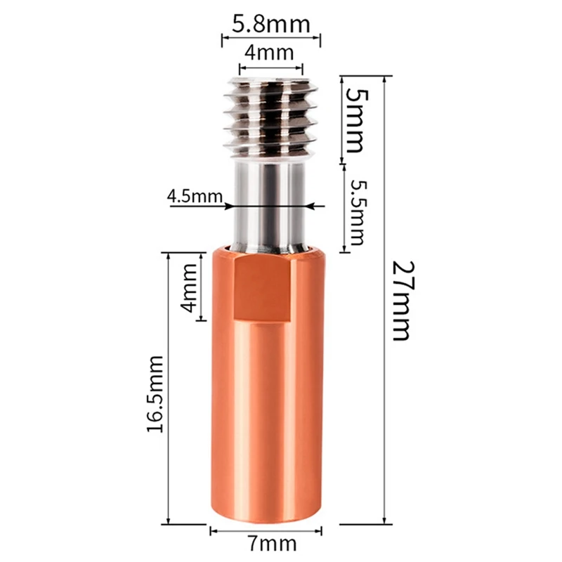 Полностью металлический NF CR10-Tcrazy Тепловой разрыв титановая медная горловина 27 мм