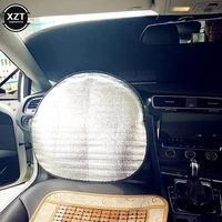car steering wheel sunshade cover sun protection heat insulation visor automotive aluminum foil thicken accessories foldable