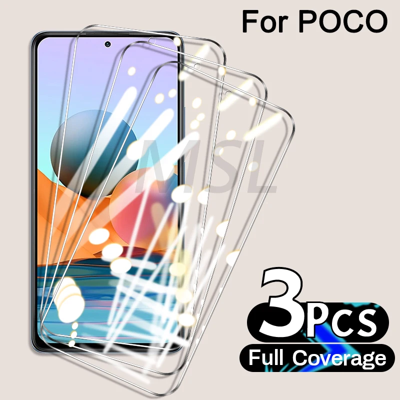 

Защитное стекло, закаленное стекло для Xiaomi Mi Poco X3 Pro NFC X2, 3 шт.