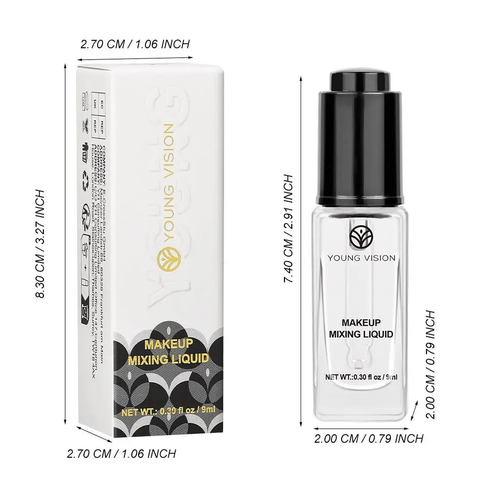 Новая прозрачная сыворотка для растушевки макияжа косметика 9 мл цветная