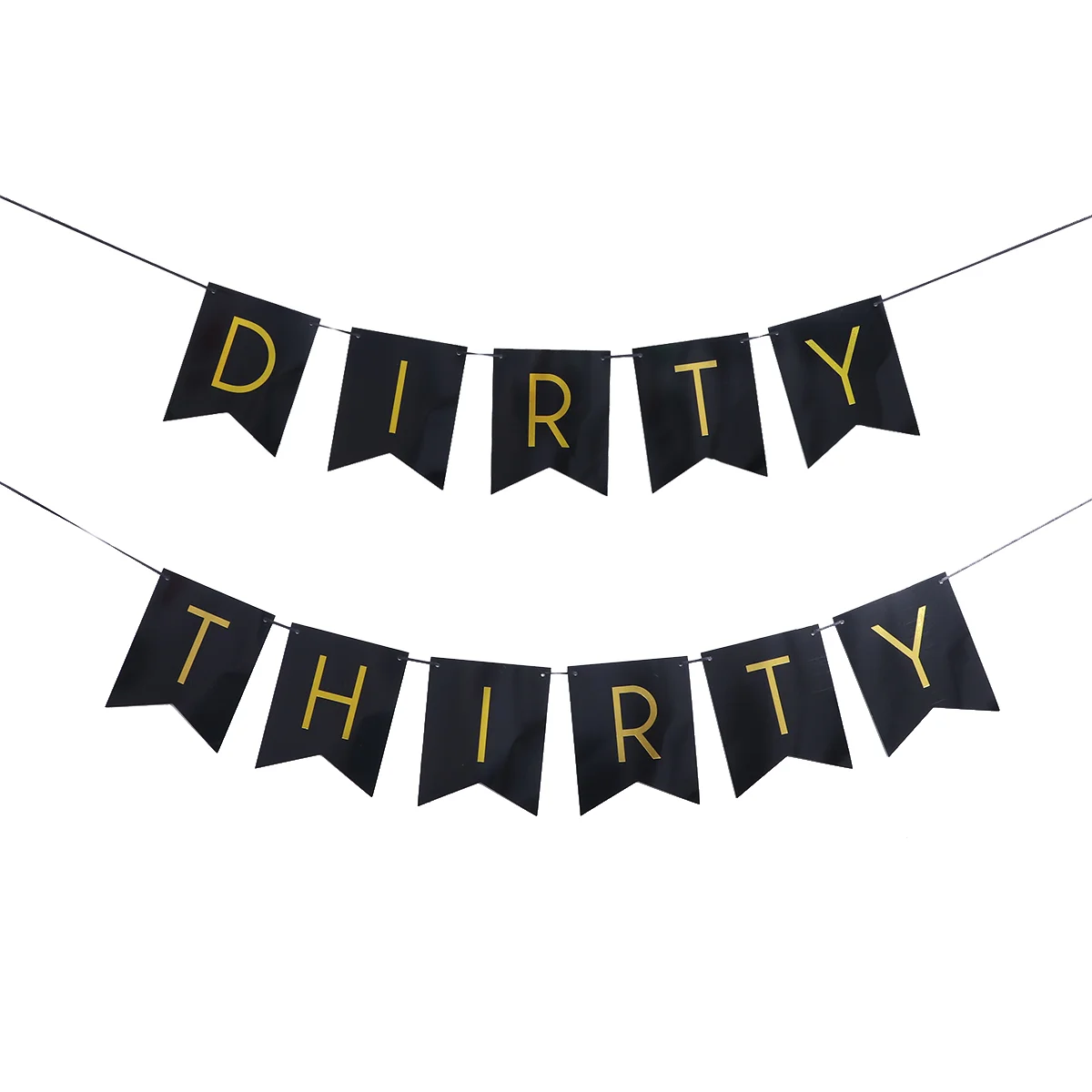 

Paper Dirty Thirty Beautiful Letter Banner Party Supplies Garland Decoration for Birthday