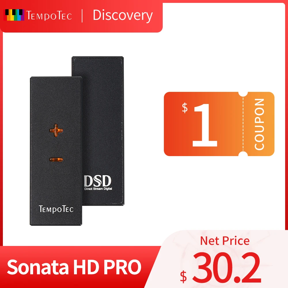 

TempoTec Sonata HD PRO Headphone Amplifier HiFi Decoding for Android PC USB TYPE C TO 3.5MM Adapter DAC Portable Audio Out