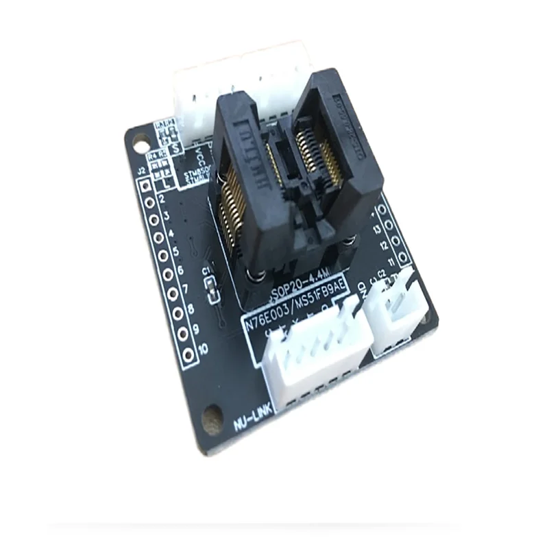 

TSSOP20 Burn-in Block STM32 STM8S 8L N76E003 MS51FB9AE Test Block Download Burn-in