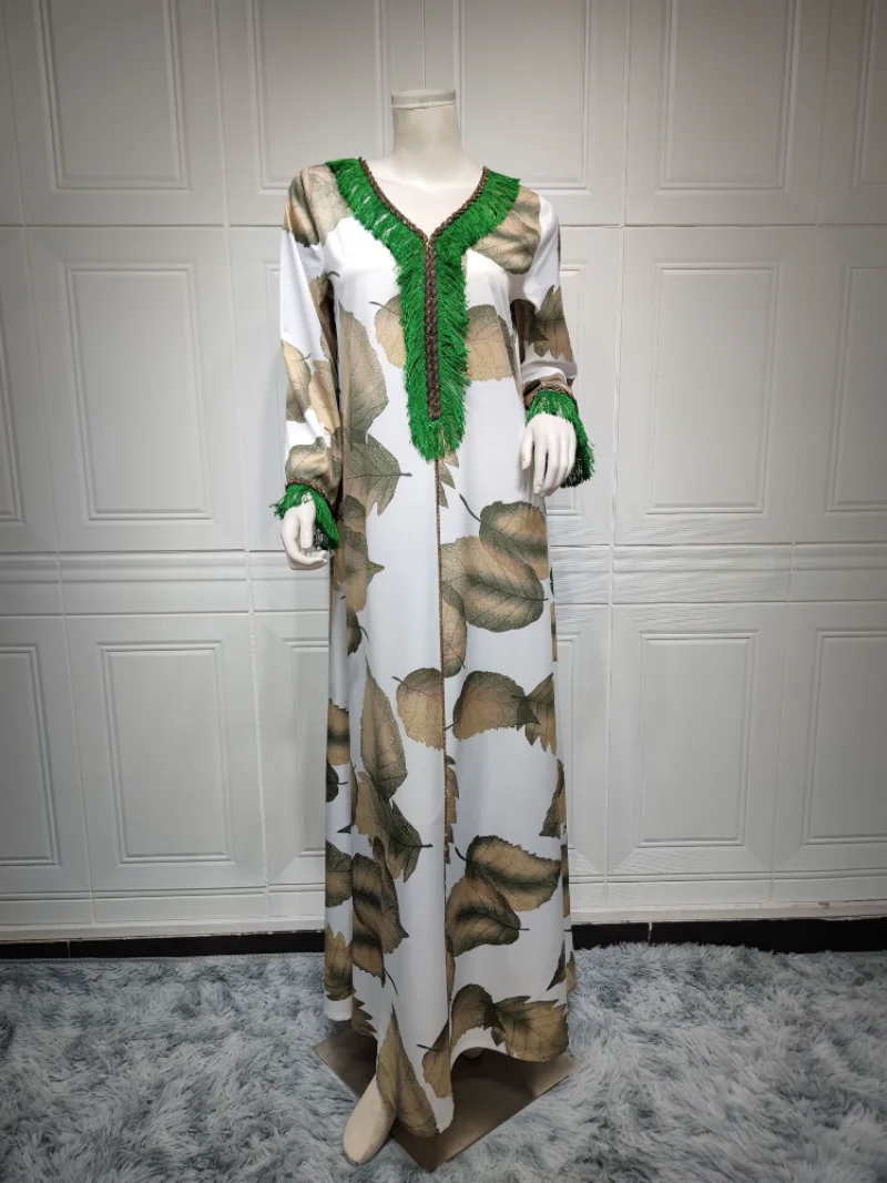 Turkey Muslim Abaya Women Maxi Dress Feather Kimono Elbise Morocco Kaftan Long Party Dresses Ramadan Vestidos Arabic Islamic