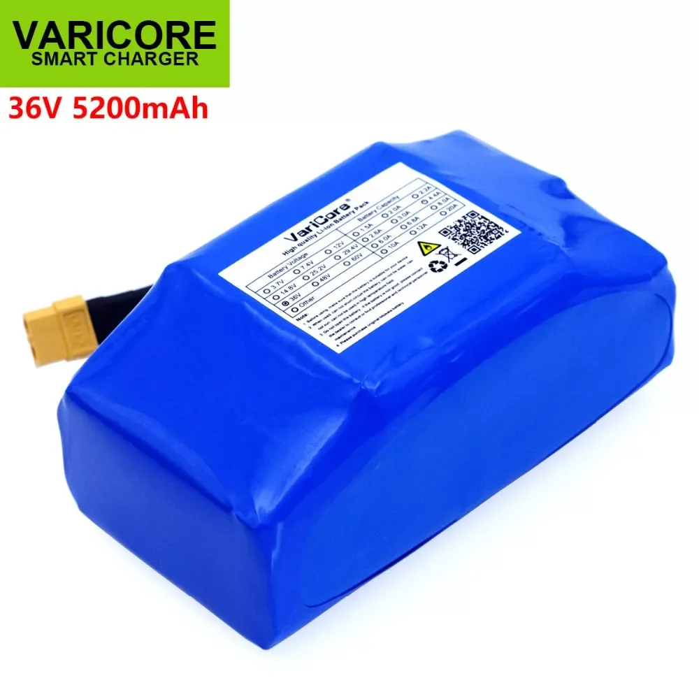 

2023New 36V 5.2Ah 5200mah high drain 2 wheel electric scooter self balancing lithium battery pack for Self-balancing Fits 6.5&qu