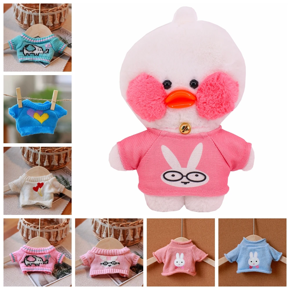 Doll Accessories for 30cm LaLafanfan Cafe Duck Dog Plush Doll Clothes Sweater Bag Glasses Outfit for 20-30cm Plush Toy