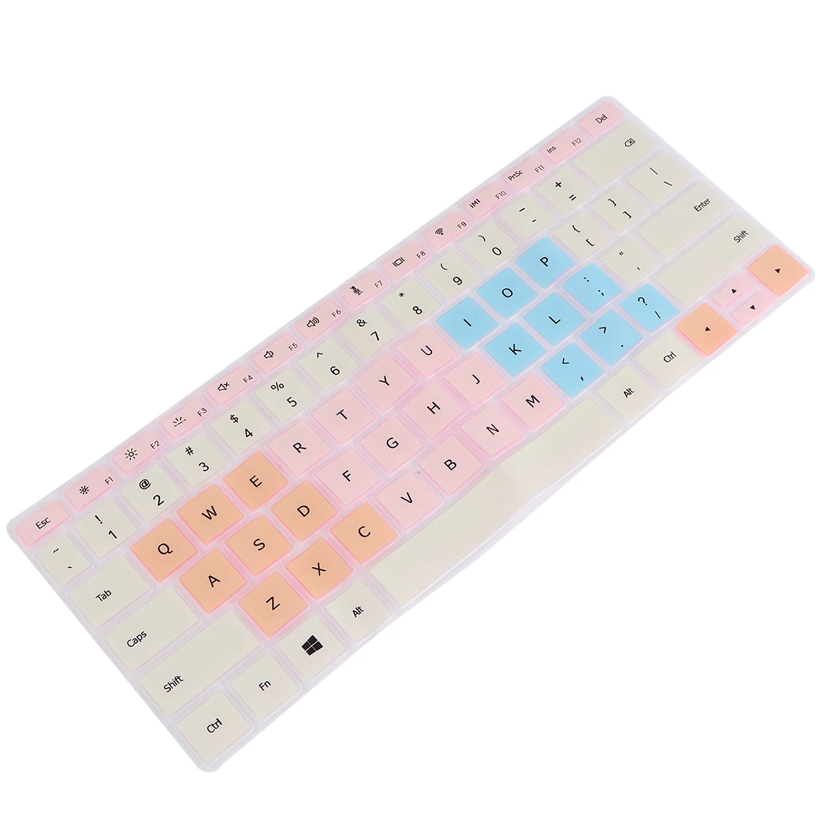 

Flexible Laptop Keyboard Film Silicone Laptop Keyboard Protective Cover Compatible for Honor Laptop - Cream Color (Colorful)