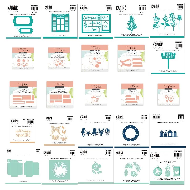 Новинка 2022 металлические пресс-формы Цветочная коробка этикетка домашний