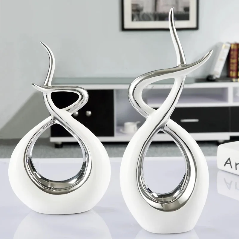 

Creative Ornament Home Abstract Decoration Ceramic Living Room TV Cabinet Wine Cabinet Craft New Chinese Decoration Ornament