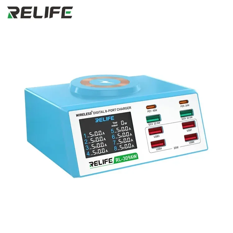 

RELIFE RL-309AW 8-портовое зарядное устройство