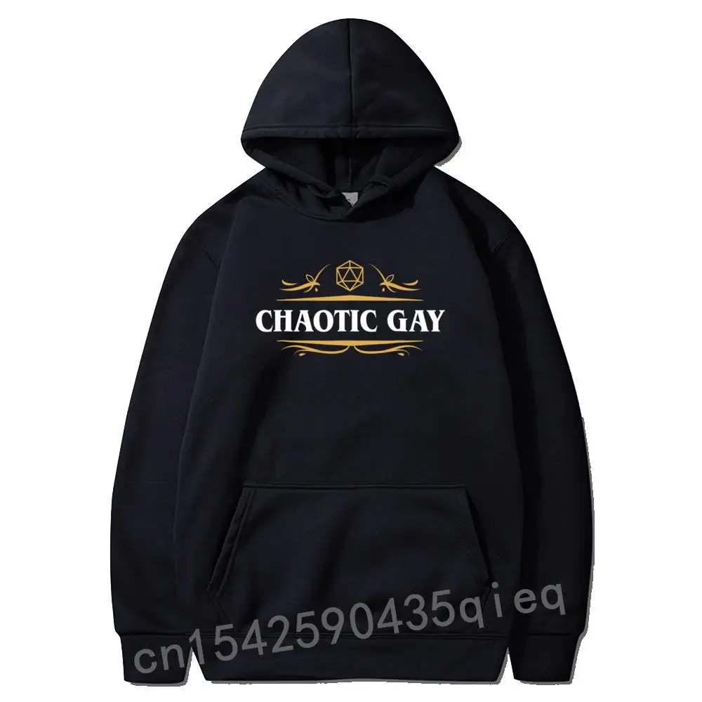 

Толстовка Nerdy Chaotic мужская с длинным рукавом, свитшот с узором в виде игральных костей, худи для гомосексуалистов, D20