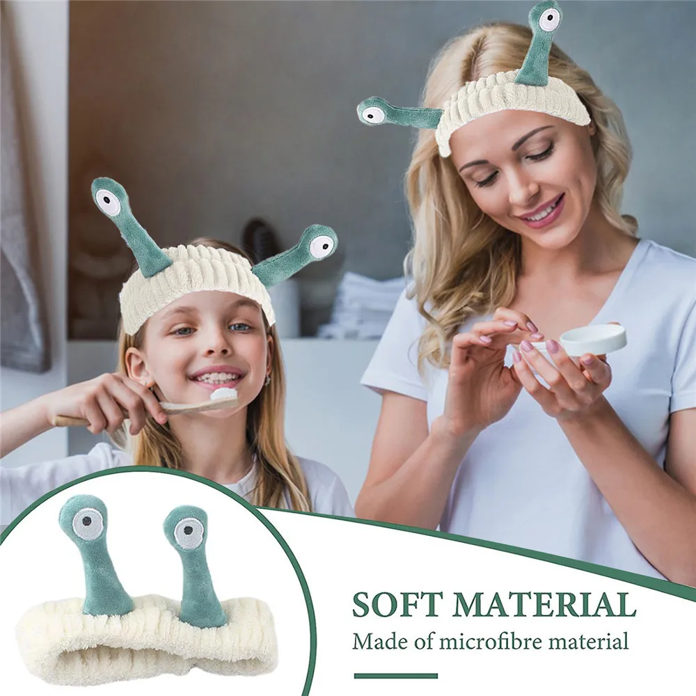 

Snail Headband for Makeup Face Wash Headband for Makeup Spa Headbands Fluffy Hair Accessories Skin Care Headband for Women Girls