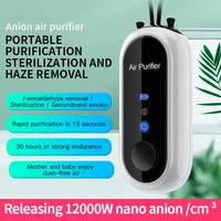 mini air purifier usb personal wearable hanging necklace car oxygen bar negative ion air freshener low noise no radiation deodor