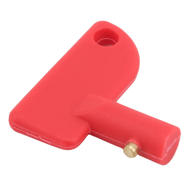 

Red Mini Battery Cut Off Kill Isolator Switch Spare Keys Marine Auto Boat Truck