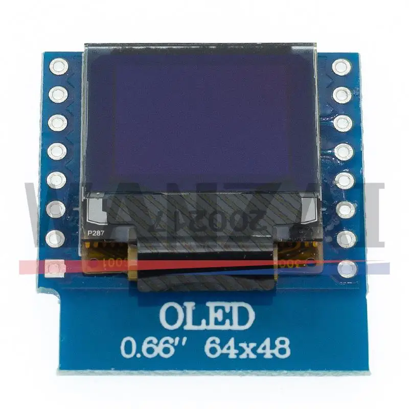 0.66 inch OLED LED LCD Dispaly Shield Compatible for WEMOS D1 MINI ESP32 64X48 Display 0.66&quot oled module IIC I2C - купить по