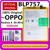 new 100 original high capacity battery blp757 for oppo realme 6 rmx2001 6s 6pro rmx2061 pro replacement rechargable batteries