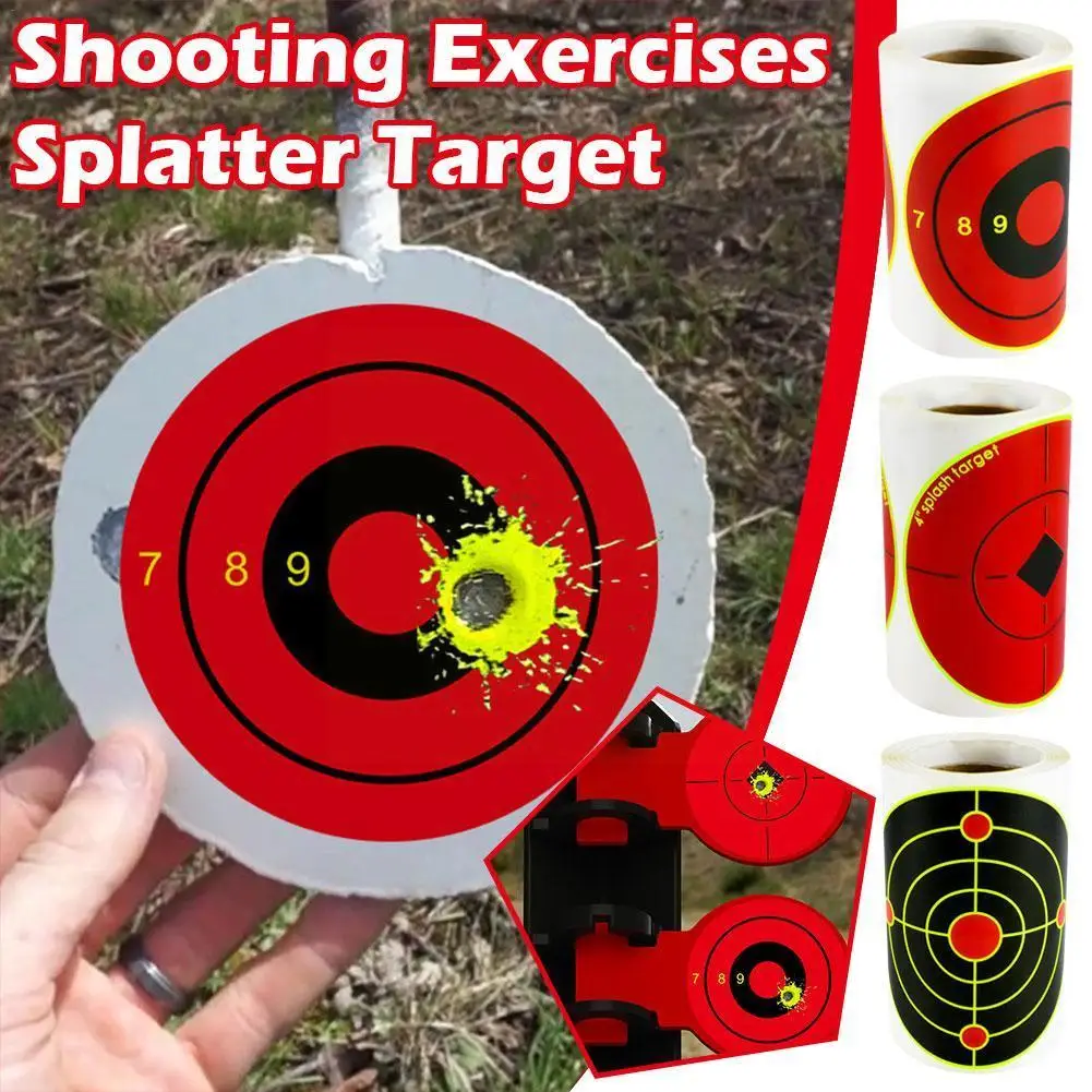 

100/250pcs Shooting Splatter Target Self-adhesive Shoot Flower Objective Targets Stickers for Archery Bow Hunting Shooting Z0O5