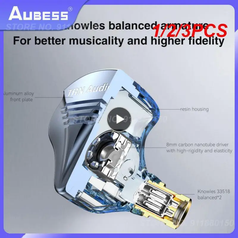 1/2/3 шт. ZEX Статический Динамический привод наушники HIFI бас наушники Спортивная шумоподавляющая гарнитура KZ EDX ZSN ZS10PRO NRA