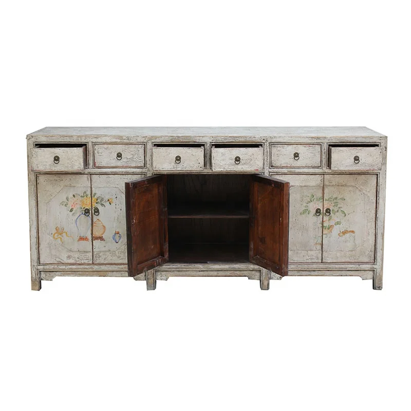 Восточная Античная репродукция длинный рустикальный Состаренный стол с ручной