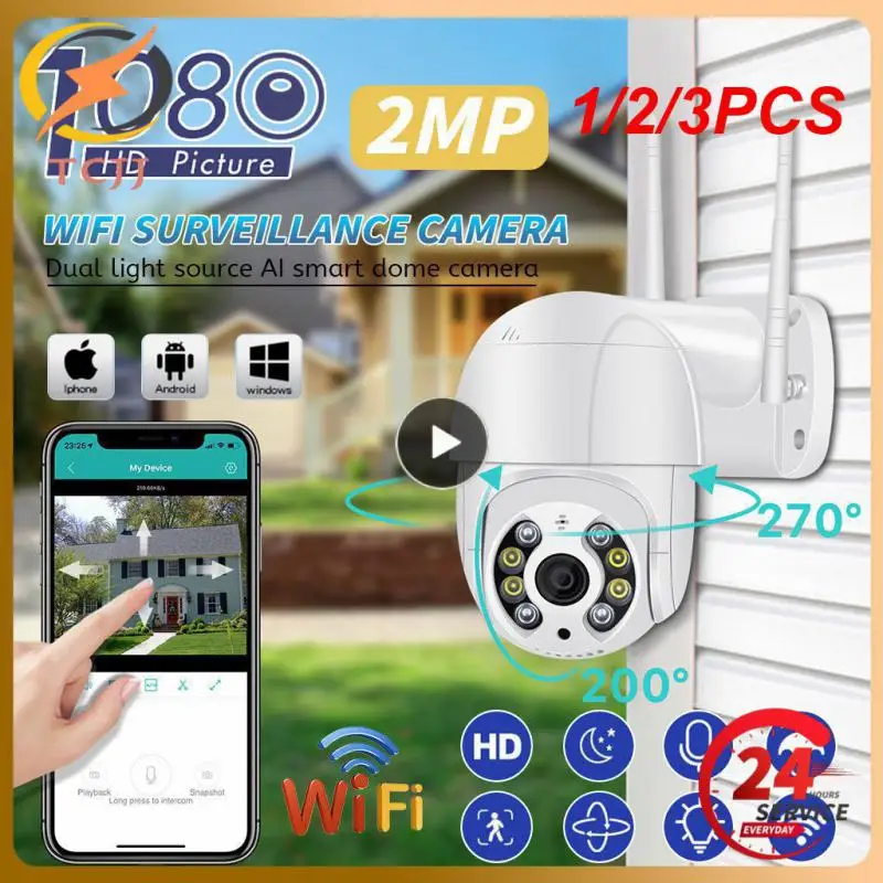 

IP-камера видеонаблюдения 8 Мп с поддержкой Wi-Fi, 1080P, 1/2/3 шт.
