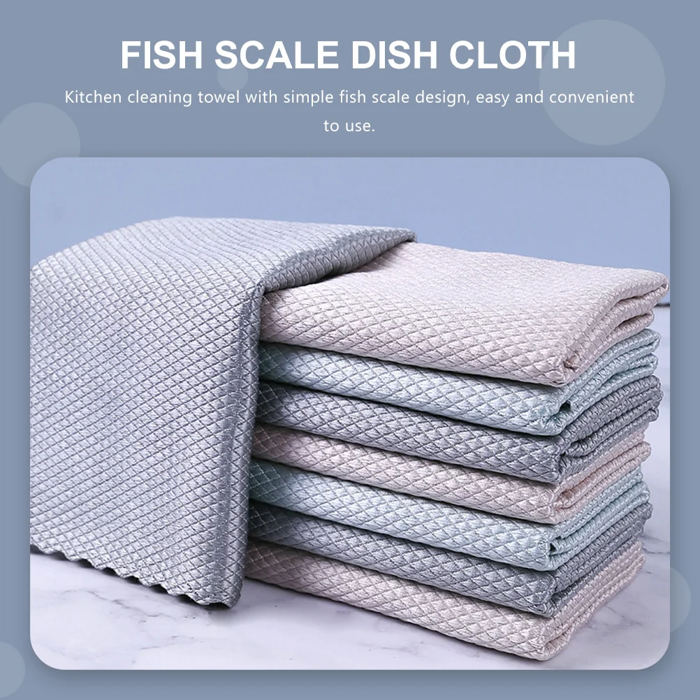 10 шт. тряпка полотенца для мытья посуды очки кухонное волокно впитывающая ткань