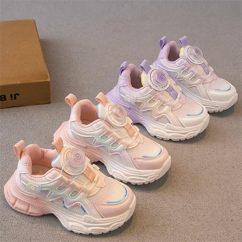 

Осенняя дышащая розовая детская обувь, повседневная спортивная обувь для маленьких девочек, обувь для скейтборда, детские кроссовки