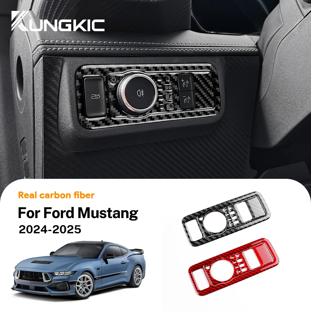 Переключатель фар автомобиля для Ford Mustang GT Dark Horse EcoBoost 2024 2025 наклейка из