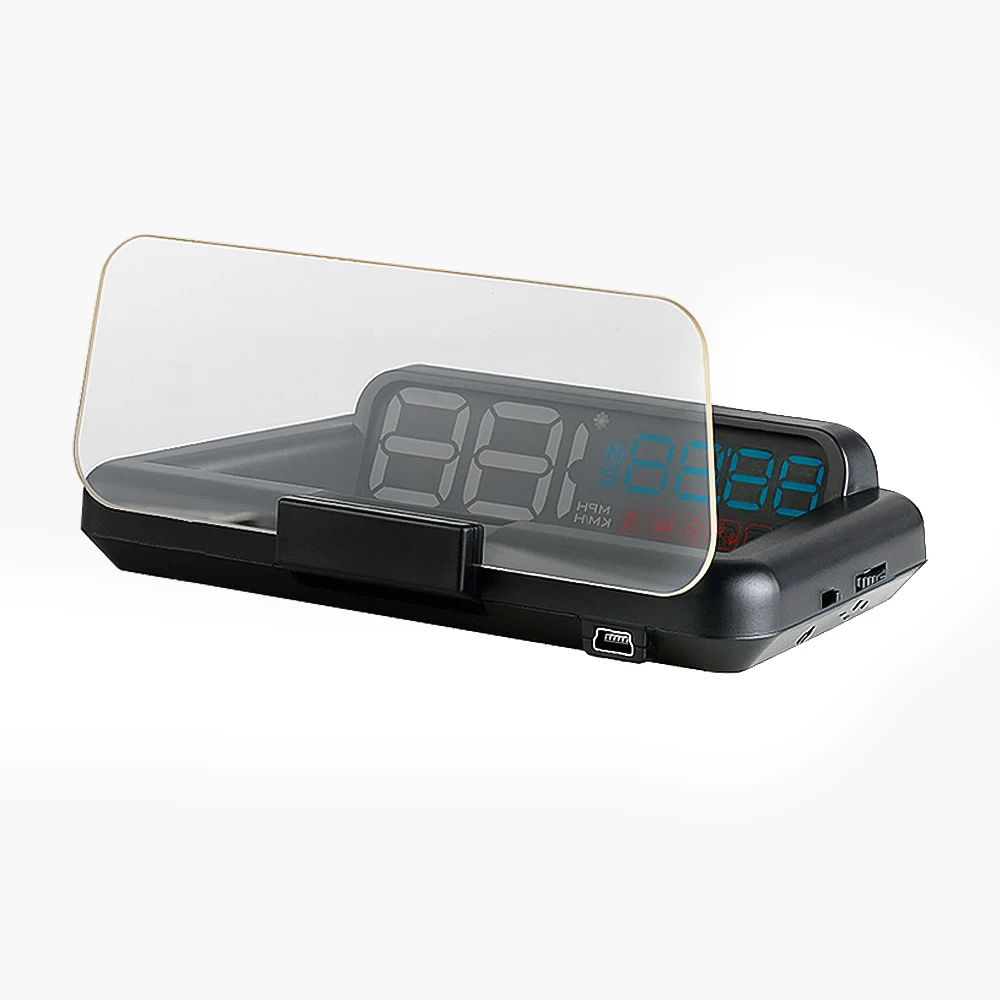

ISINBOX T900 GPS HUD 5 Inch Head Up Display Digital Speedometer With Over Speeding Battery Voltage Alarm Compass Altitude