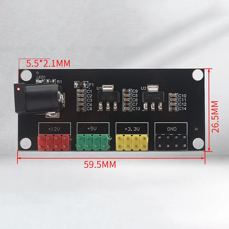 1 шт. модуль источника питания для Arduino новая модель от 12 В до 3 5 множественный