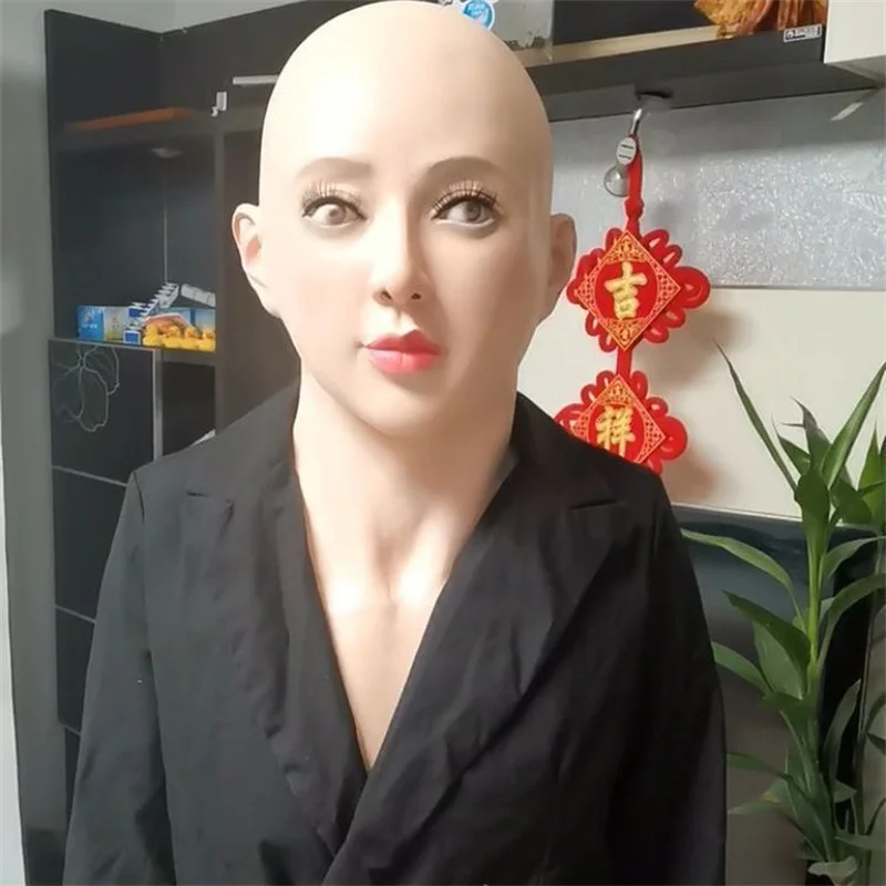 

New Crossdresser mask Silicone Skin women Shemale masquerade Masken for men Transgender Male Drag Queen halloween Cosplay