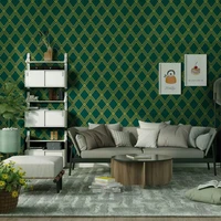 dark green geometric self adhesive wallpaper diamond pattern modern nordic peel and stick wall paper removable contact paper