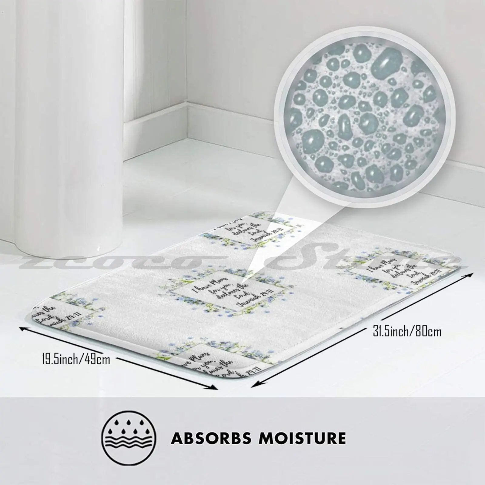 У меня есть планы для вас коврик впитывающий воду нескользящий дверной Иисус