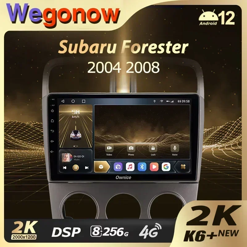 Ownice K6+ 2K 9 5 дюйма для Subaru Forester SG 2002-2008 автомобильный радиоприемник мультимедийный