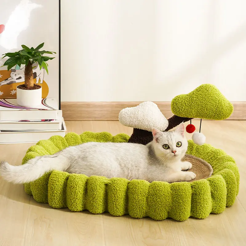 

Овальная кошачья Когтеточка Sisal, расширенная прочная устойчивая к сколам кошачья Когтеточка, интегрированная Когтеточка для шлифовки