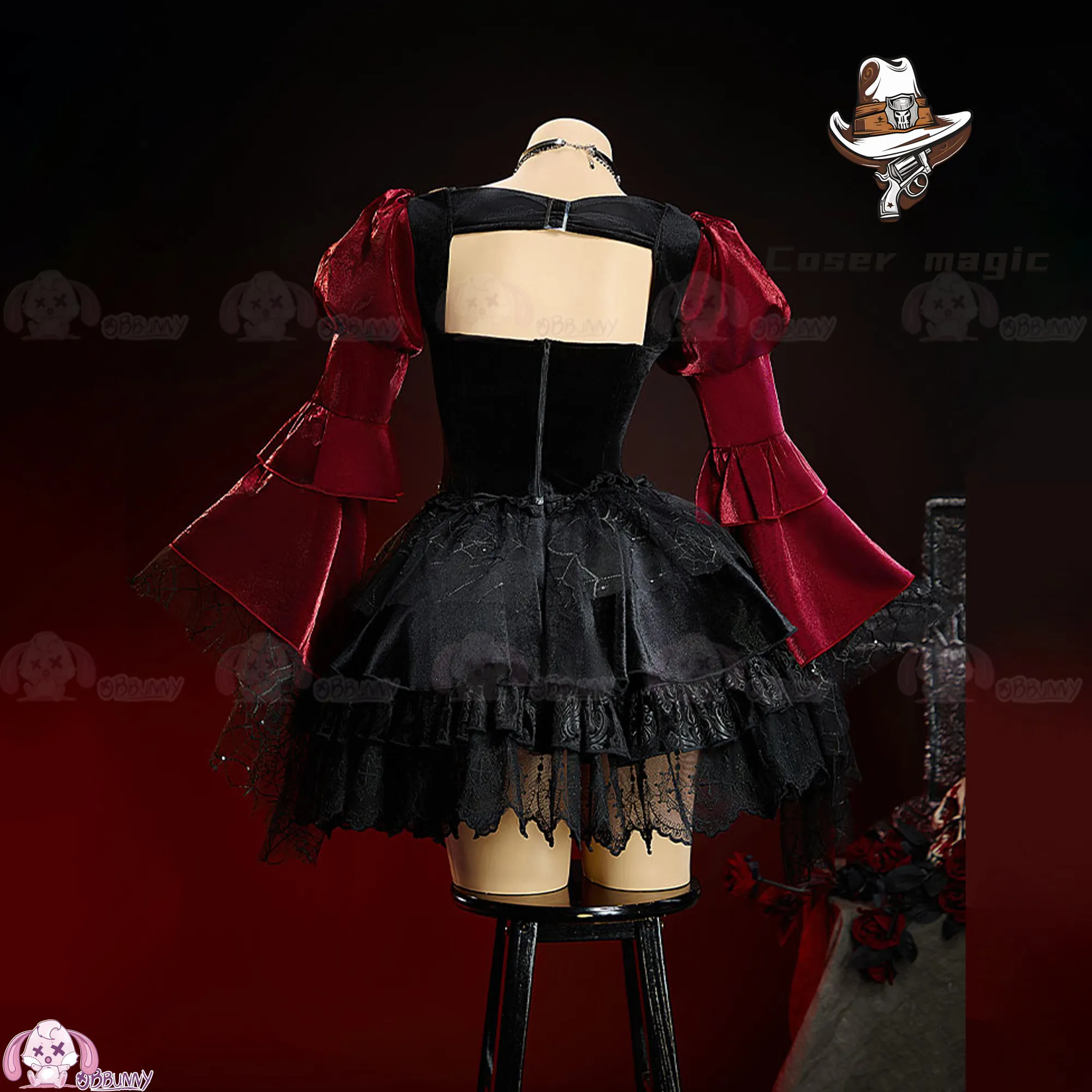 Фото Оригинальное готическое платье в стиле Dark Lolita «Иллюзорная сказка», нарядное бальное платье для девочек, костюм для косплея №4
