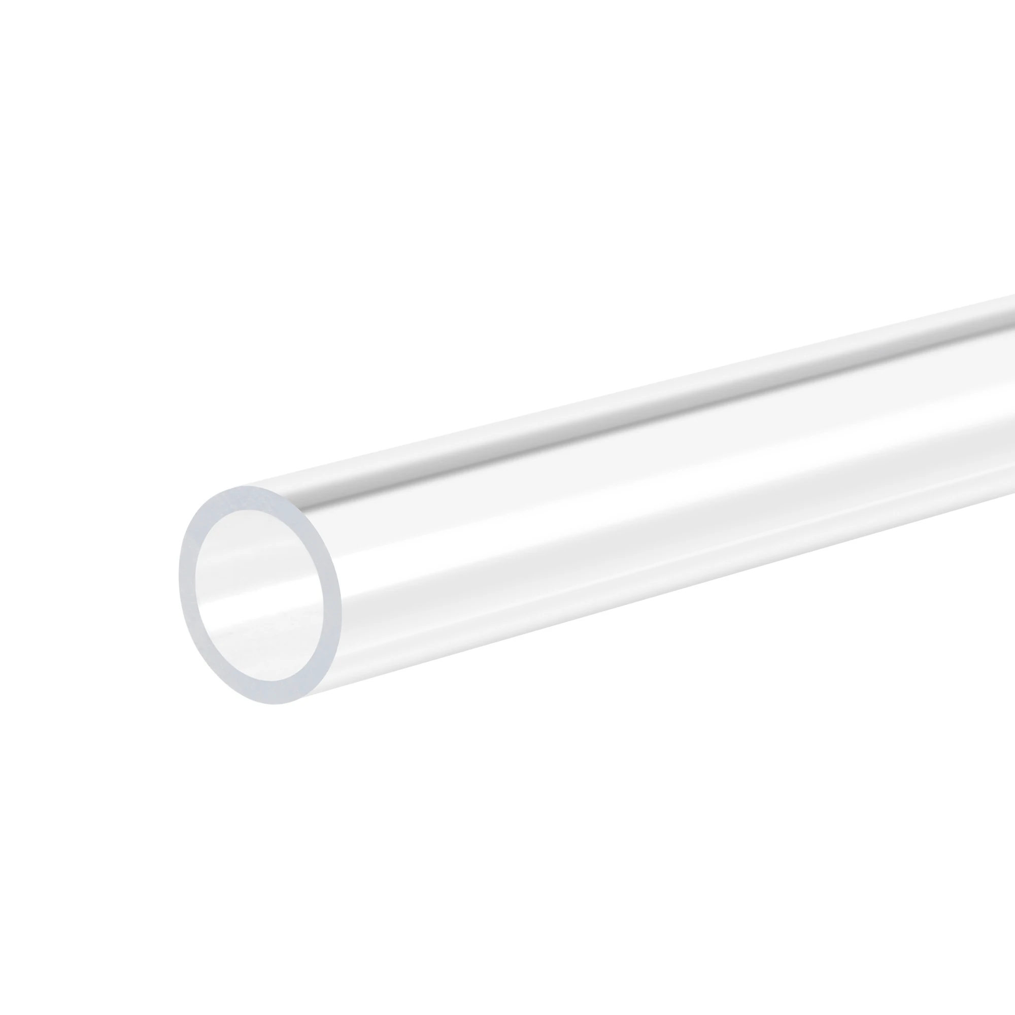 

Uxcell Clear Round Rigid PC Tube 12" Length 0.4" IDx0.5" OD for Lamps and Lanterns,Water Pipe, Pack of 2