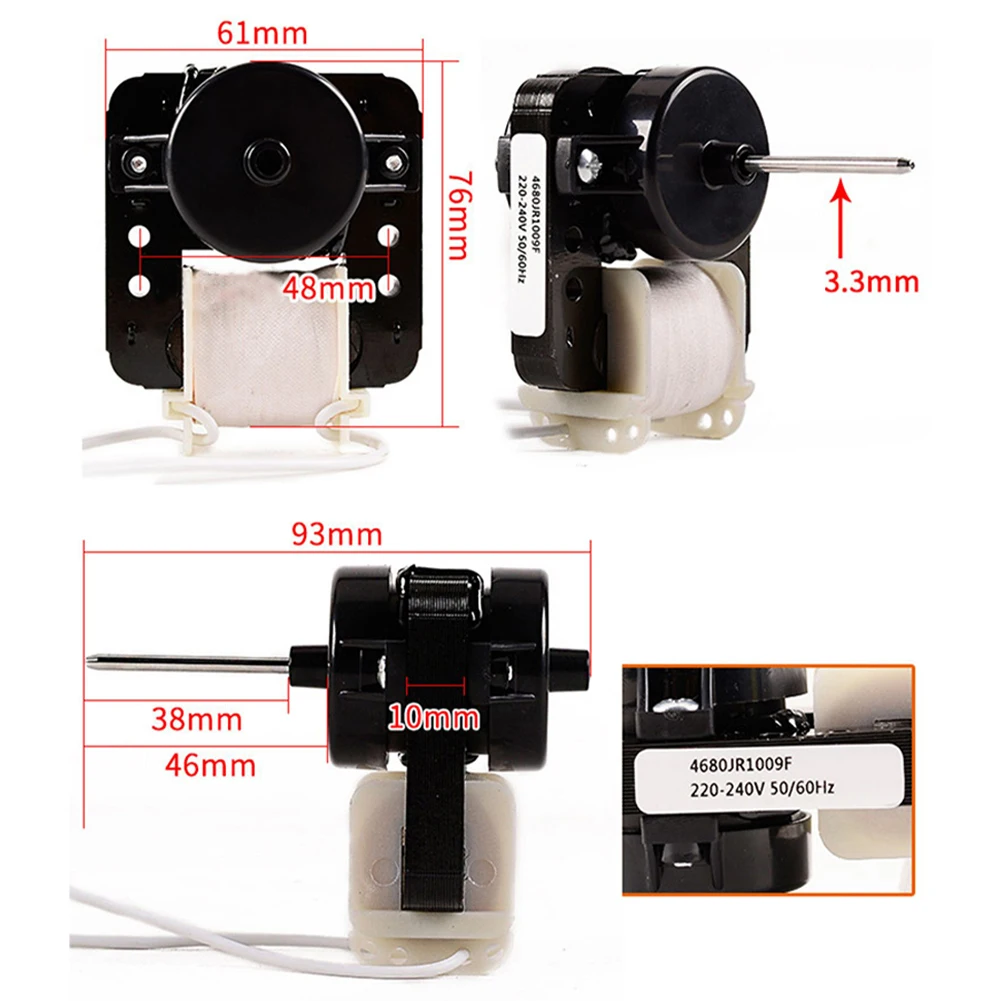 

1PC Refrigerator Fan Motor 220V-240V 50-60HZ Replacement Part Freezer Evaporator Replaces Part For LG TOOL PART