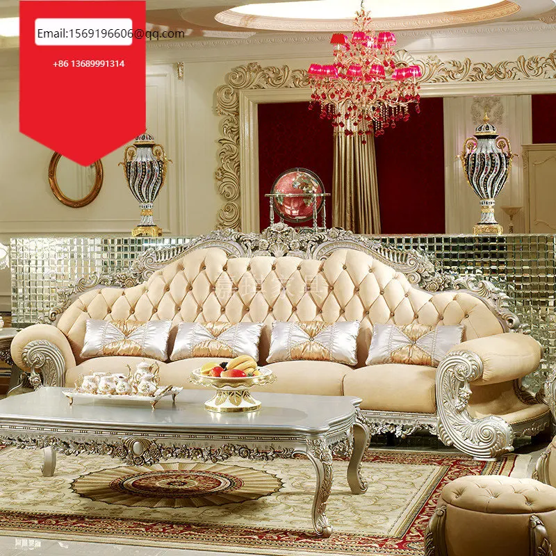 

Роскошный диван-Вилла из воловьей кожи в европейском стиле, ручная работа, большая семейная мебель из массива дерева на заказ