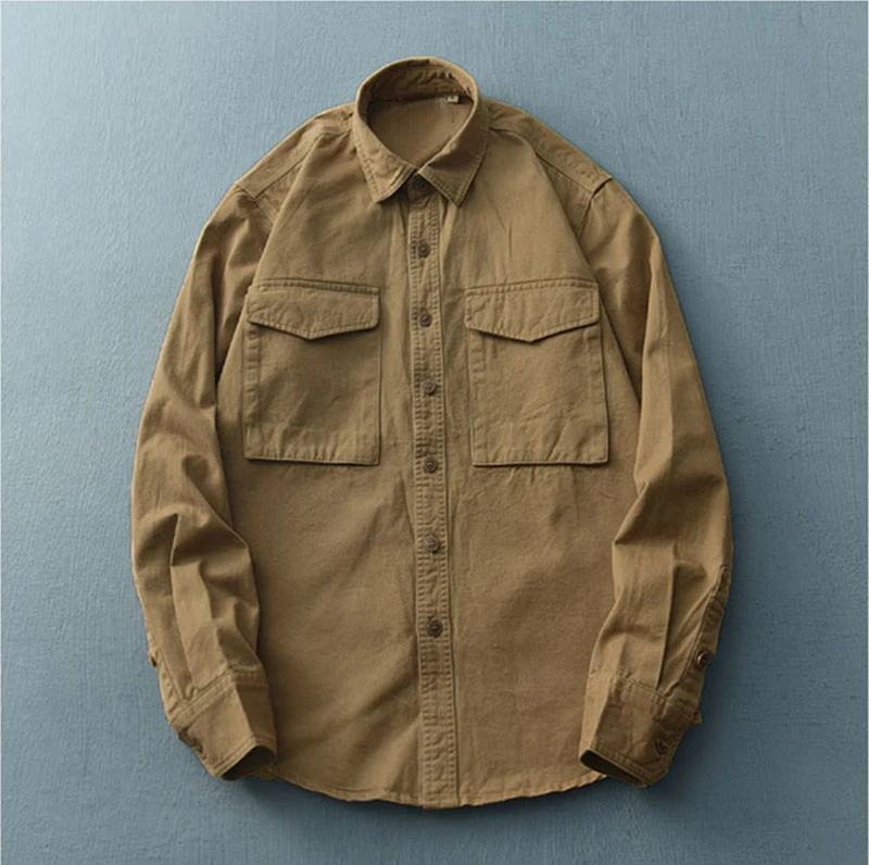 2022 New Korean Style Shirts Handsome Casual Loose Shirts Trendy Slim Workwear Shirts Men's Long-sleeved Shirts Jackets