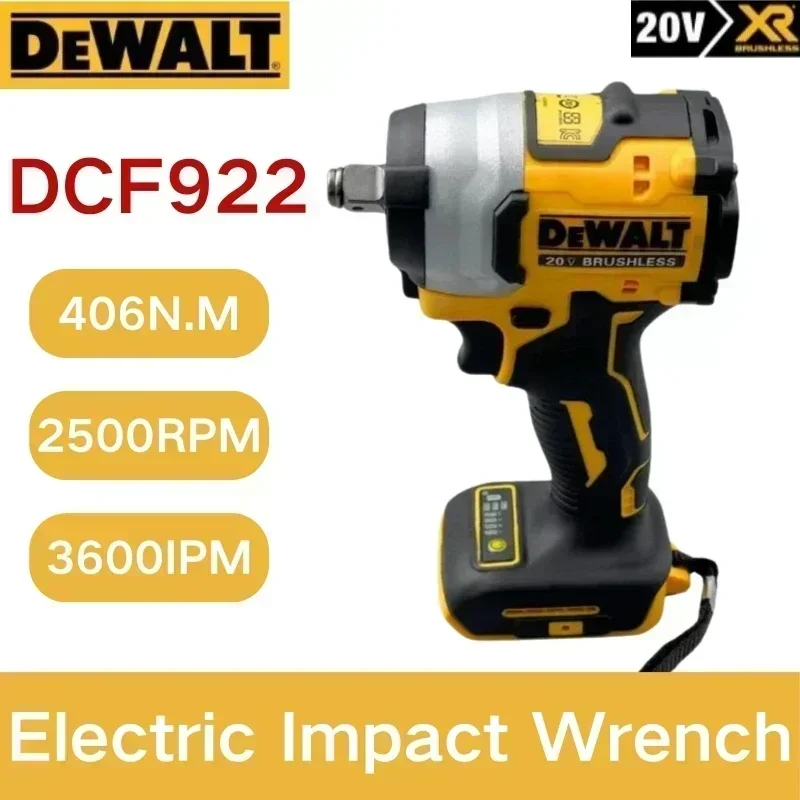 Фото Аккумуляторный ударный гайковерт Dewalt DCF922, высокий крутящий момент 205 Нм (при обратном ходе), 1/2 дюйма, 2500 об/мин, универсальный, 20В, электроинструмент №2