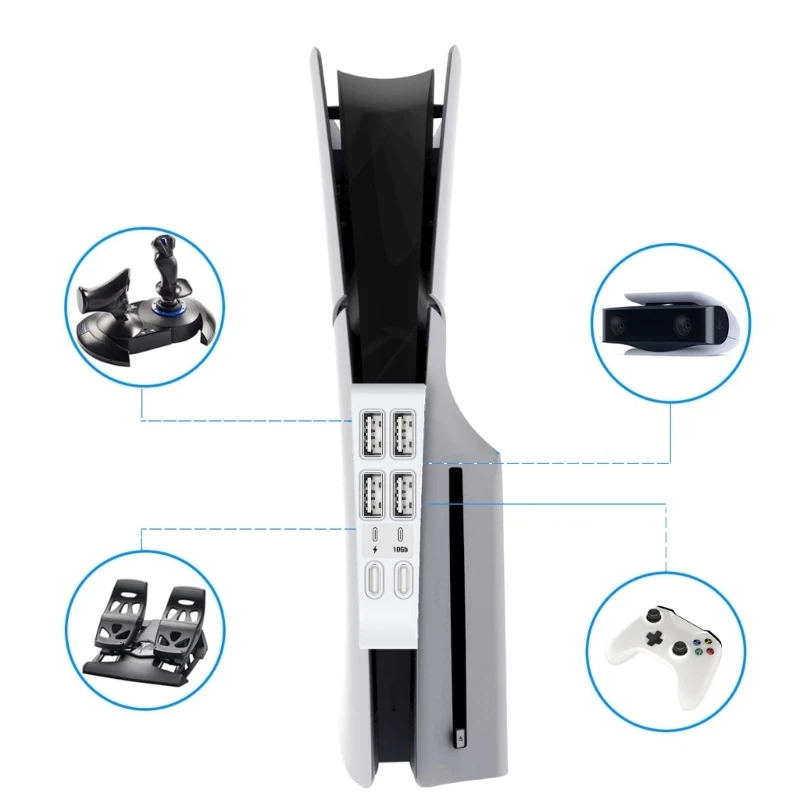 Удлинители USB-портов 6 в 1 для тонких адаптеров расширения Прямая поставка