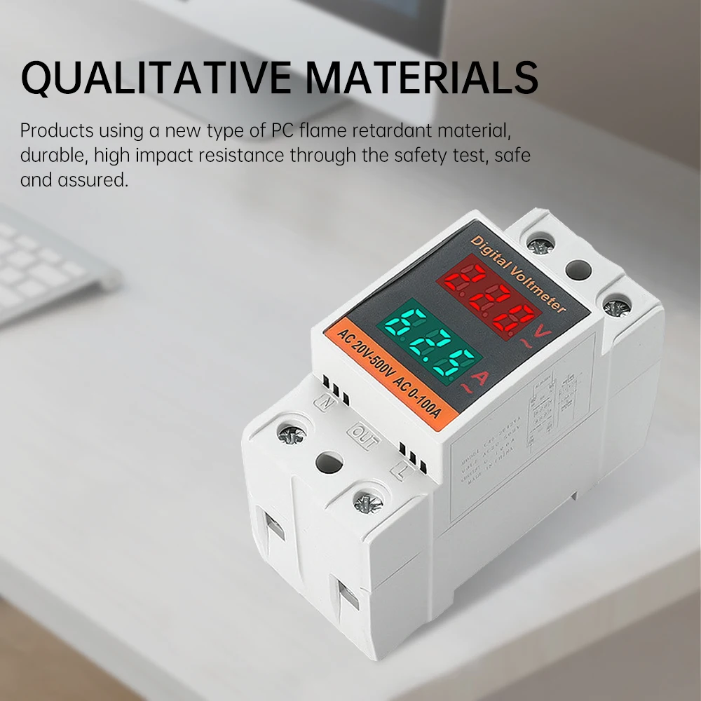 Вольтметр Амперметр переменного тока 50-500 в А однофазный цифровой измеритель