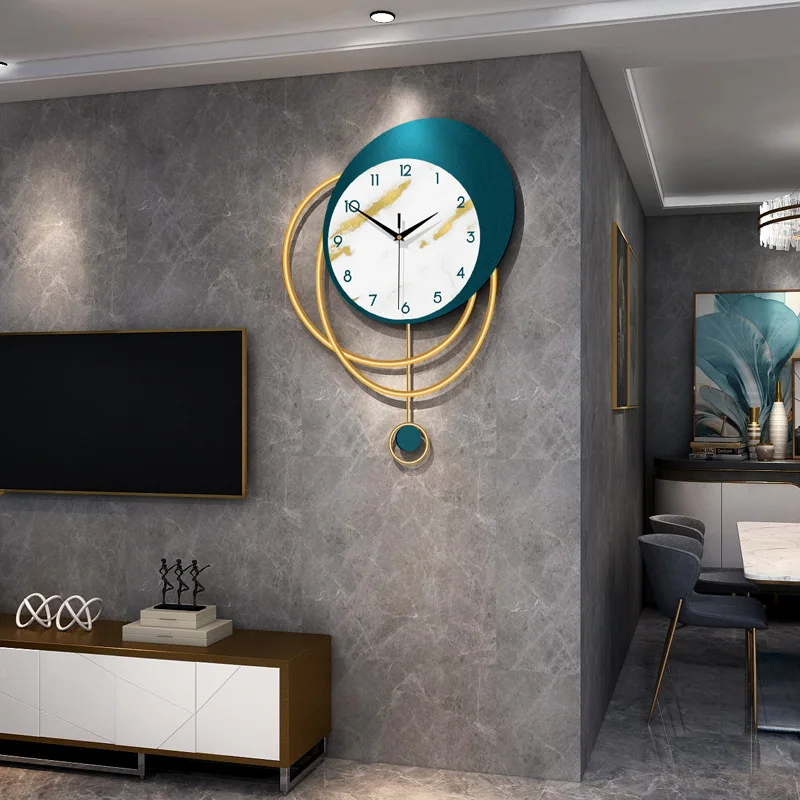 

Бесшумные настенные часы в скандинавском стиле, персональные часы для гостиной, креативные современные и Простые художественные настенные...