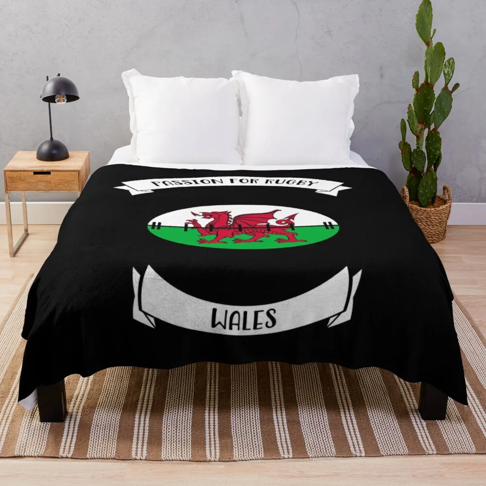 

Welsh Rugby Design Throw Blanket Decorative Blankets
