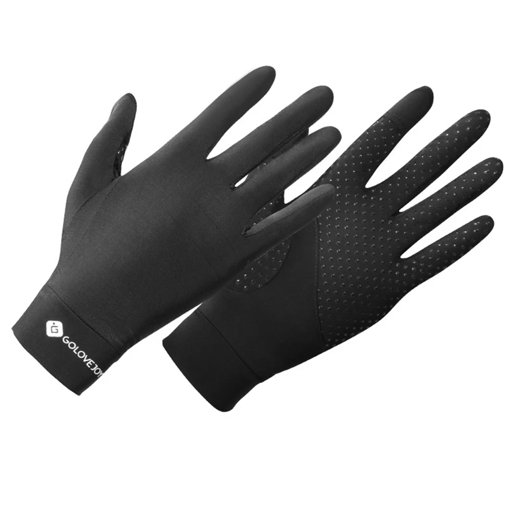 

Women Ice Silk Gloves Summer Anti-UV Sunscreen Can Be Opened Fingertip Driving Outdoor Cycling Quick Dry Gloves Sunscreen