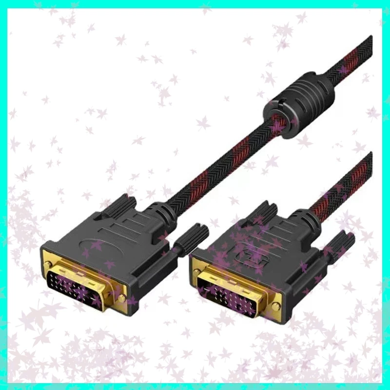 Фото Высокоскоростной 1,5 м 1080p DVI к DVI 24 + 1 штекер, высокоскоростной золотой кабель «папа-папа», проекторный кабель, подключение компьютерного сигнала E3 №1