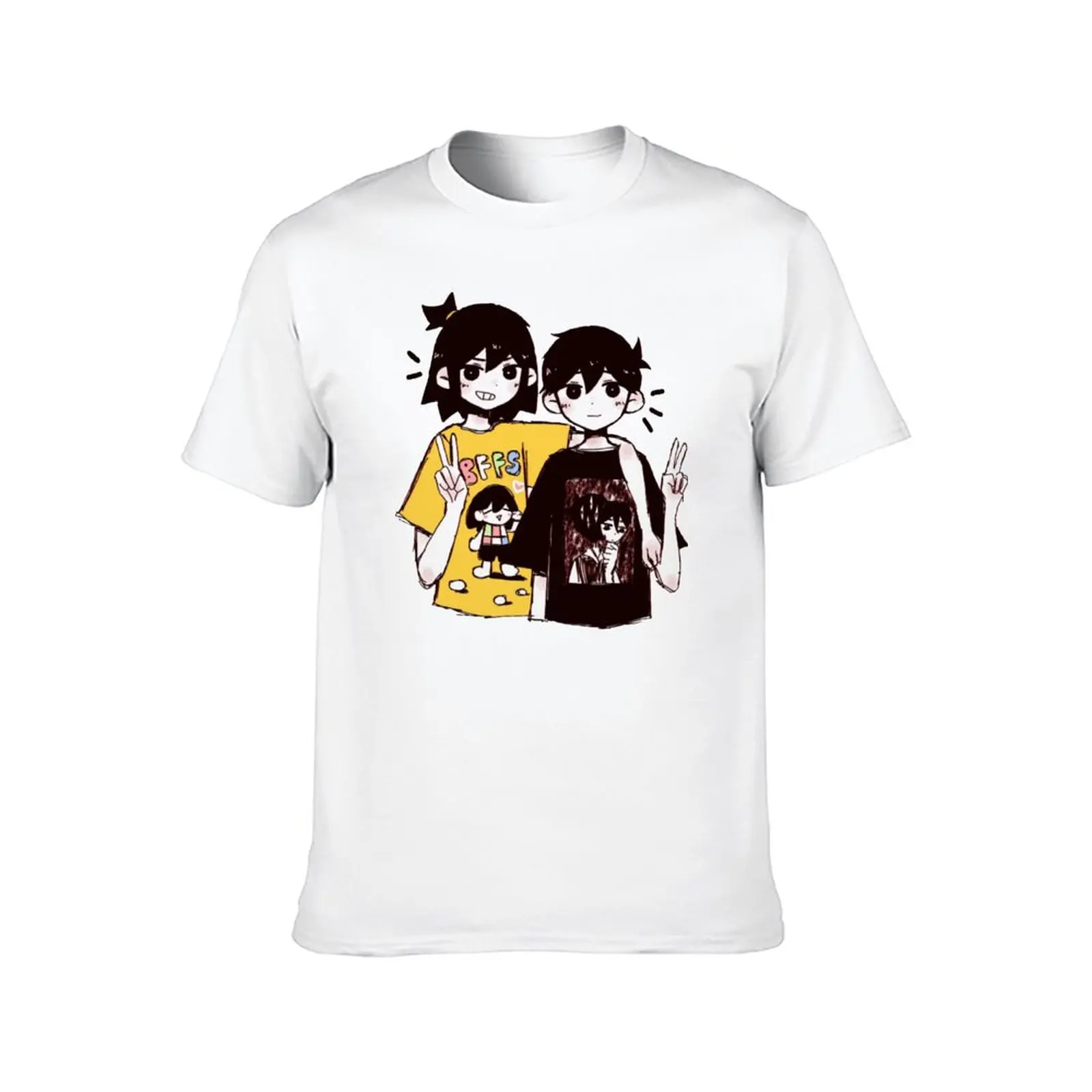 

Omori T-Shirts Video Game Fashion Cotton T Shirts Round Neck Graphic Basic Clothes for Man Original 3XL 4XL 5XL Tees