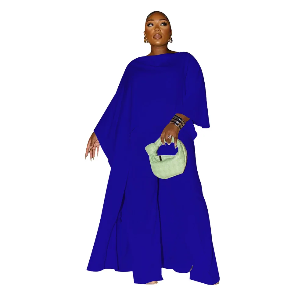 

Комплект из топа и брюк, с длинным рукавом и круглым вырезом